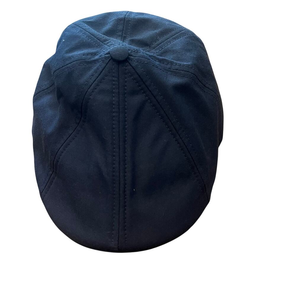 Boston Scally Anchor Cap XL Navy Blue Newsboy Hat Nautical Classic VTG-Inspired